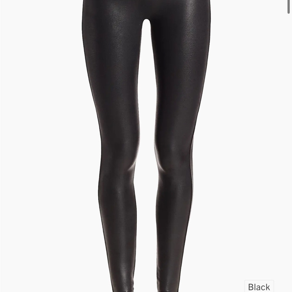 Spanx Faux Leather Black Women's Leggings